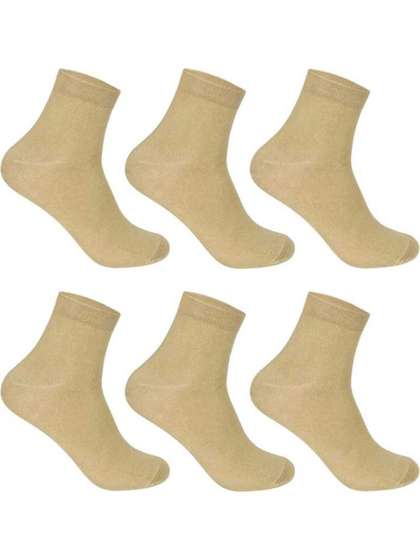 akeet trend Unisex
                      Pack Of 6 Cotton Solid Ankle-Length Socks