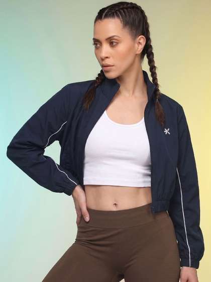 HRX by Hrithik
                        Roshan Women Training or Gym Sporty Jacket Wth
                        Embroidered