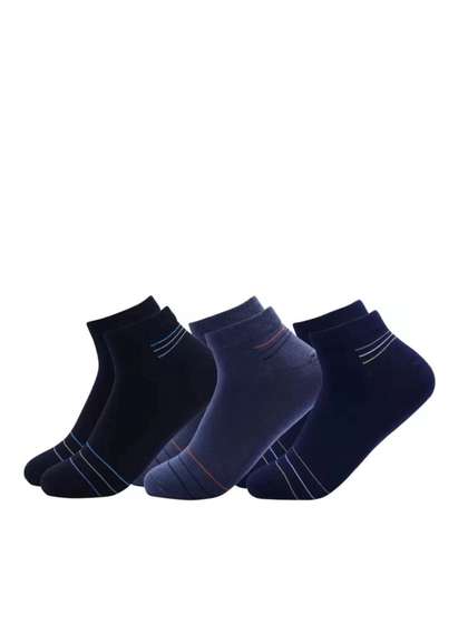 akeet trend Unisex
                      Cotton Assorted Striped Ankle Length Socks
