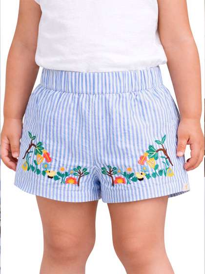 Somersault Girls Striped
                    Low-Rise Technology Shorts