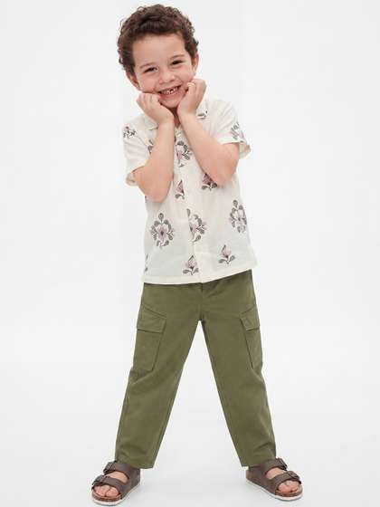United Colors of
                      Benetton Boys Floral Printed Casual Shirt