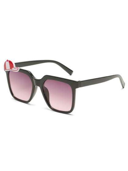Stoln Unisex Kids Brown
                    Lens & Black Square Sunglasses with UV Protected
                    Lens