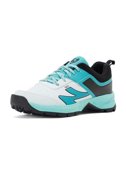 SG Impact Cricket
                        Shoes White-Arctic Teal - Durable Breathable
                        Performance Design