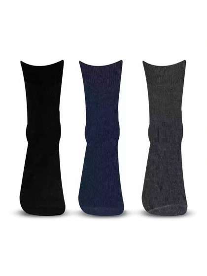 akeet trend Unisex Pack
                    of 3 Cotton Calf Length Socks