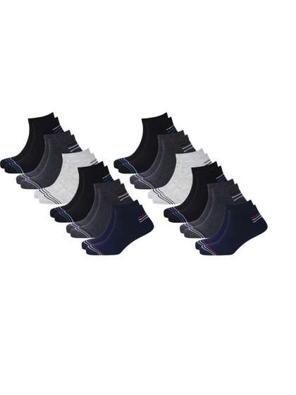 akeet trend Unisex Pack
                    of 10 Cotton Assorted Colourblocked Ankle Length
                    Socks