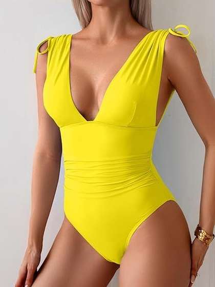 BAESD V-Neck
                          Bodysuit Swimwear