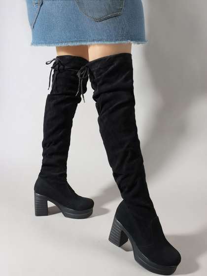 DressBerry Women
                        Round Toe Slip-On Slouchy Boots