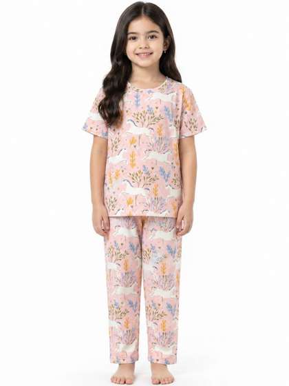 Anthrilo Girls Printed
                      Night suit