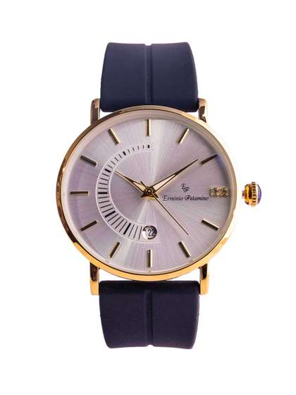 ERMINIO PALAMINO Men
                    Dial & Straps Analogue Date Aperture Watch
                    ERM-Silicon_W03 05V-White