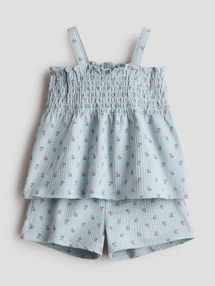 H&M 2-Piece
                      Printed Waffled Set