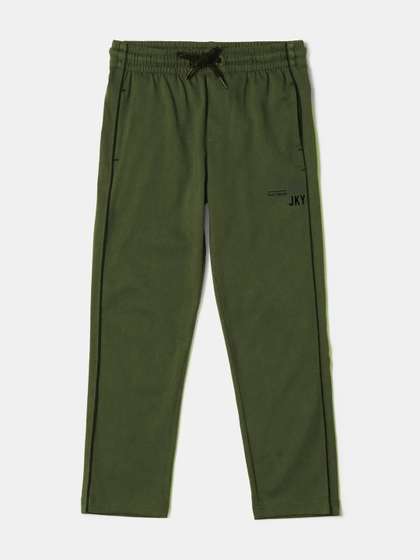 Jockey Super Combed
                    Cotton Rich Graphic Printed Trackpants with Contrast
                    Side Piping -AB13