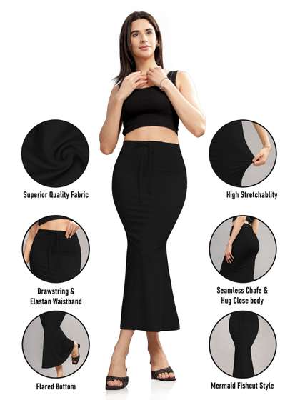 HERE&NOW Pack Of
                        2 High Rise Saree Shapewear