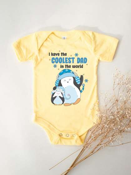 KNITROOT Infants Printed
                    Envelope Neck Cotton Bodysuit
