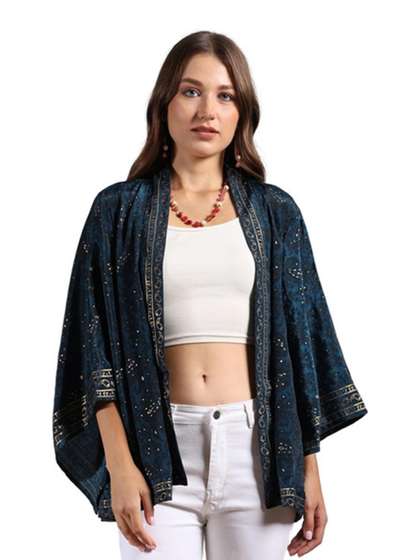 GALE GIRLS Women
                      Printed Ethnic Shrug