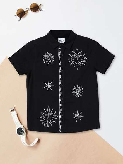 max Boys Printed Casual
                    Shirt