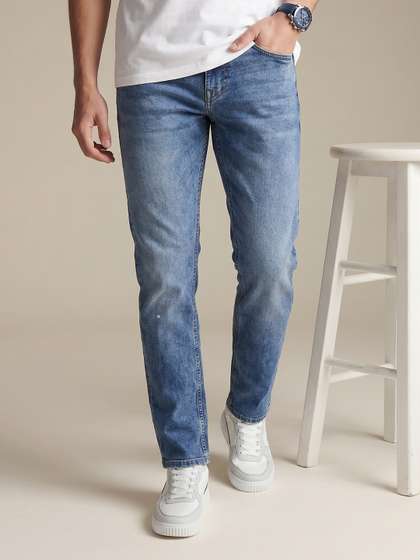 Being Human Men Slim
                      Fit Heavy Fade Stretchable Jeans