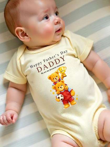 KNITROOT Infants Printed
                    Envelope Neck Bodysuit