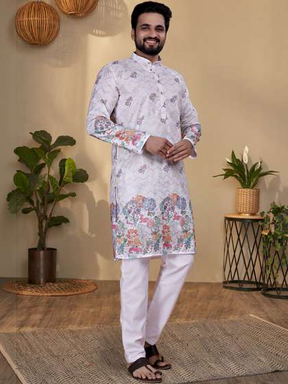 SZN Men Floral
                        Printed Floral Kurta