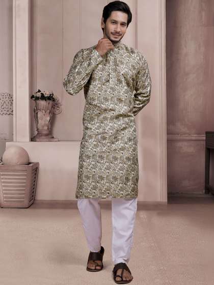 SZN Men Paisley
                        Printed Kurta