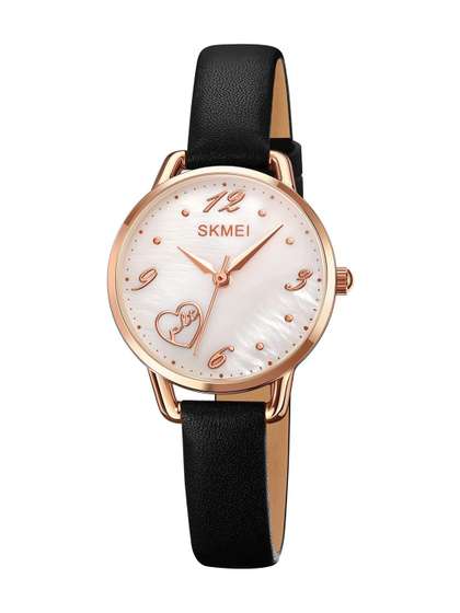 Skmei Women Mother
                        of Pearl Dial & Leather Straps Analogue
                        Watch 2005RGBK