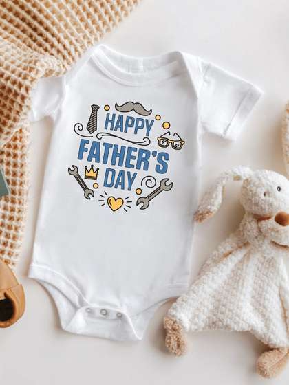 KNITROOT Infants Printed
                    Envelope Neck Cotton Bodysuit