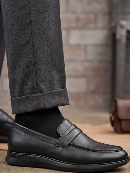 HERE&NOW Black
                        Penny Formal shoes