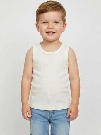 BAESD Boys Pack of 2
                    Self Design Cotton Undershirt