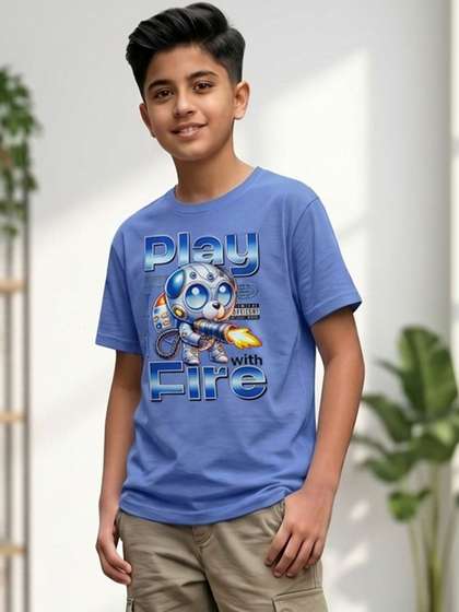 ST Trends Boys
                    Typography Printed T-shirt