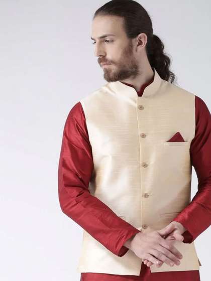 KUTUB FASHION
                        Sleeveless Nehru Jackets