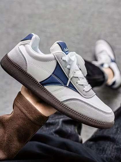 Robbie Jones Men
                          Colourblocked PU Sneakers