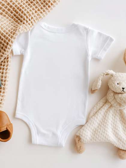 KNITROOT Infants Printed
                    Envelope Neck Cotton Bodysuit