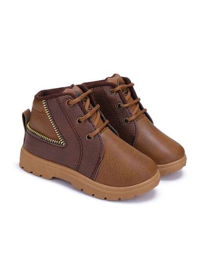 BERSACHE Unisex Kids
                      Colourblocked Sneakers