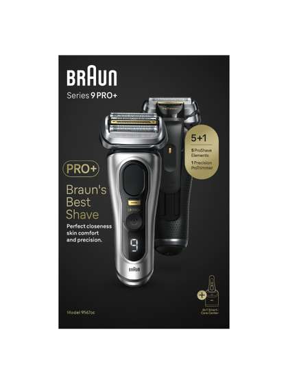 Braun Series 9 Pro
                    9467CC Wet & Dry Shaver with Leather Travel Case
                    - Silver-Toned