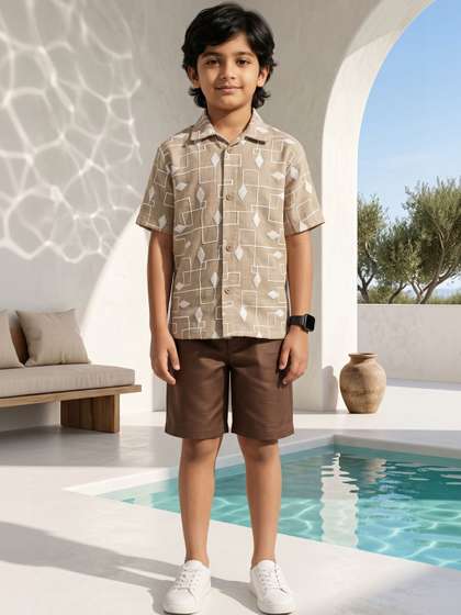 ahhaaaa Boys Shirt with
                    Shorts
