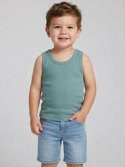 BAESD Boys Pack of 2
                    Self Design Cotton Basic