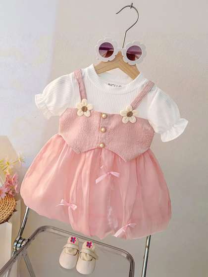 INCLUD Applique Fit
                    & Flare Dress