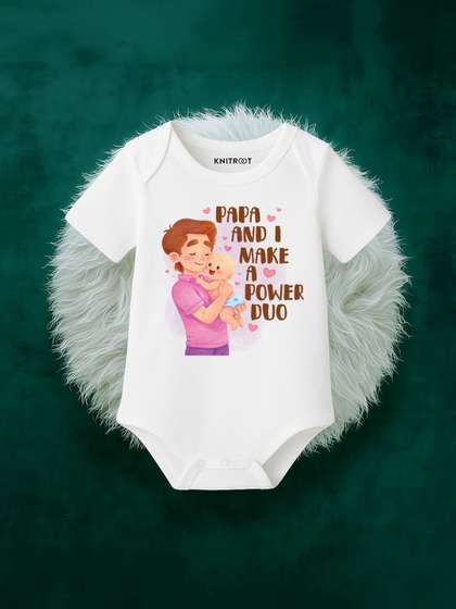 KNITROOT Infants Printed
                    Envelope Neck Bodysuit
