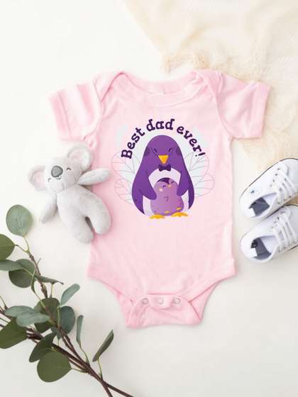 KNITROOT Infants Printed
                    Envelope Neck Bodysuit