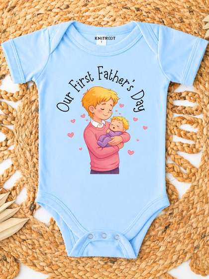 KNITROOT Infants Printed
                    Envelope Neck Bodysuit