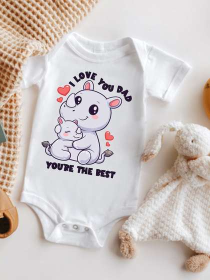 KNITROOT Infants Printed
                    Envelope Neck Bodysuit