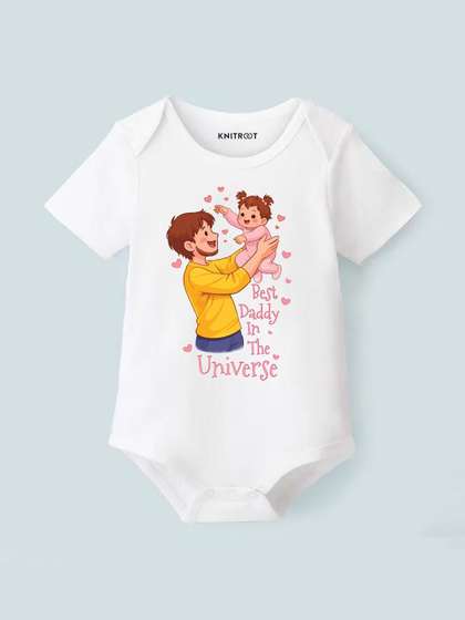 KNITROOT Infants Printed
                    Envelope Neck Bodysuit