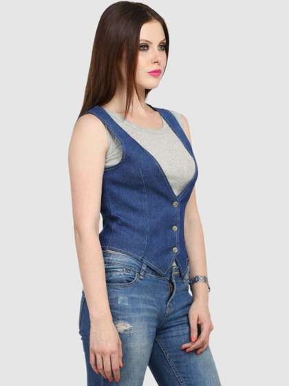 Cottinfab Denim
                          V-Neck Waistcoat