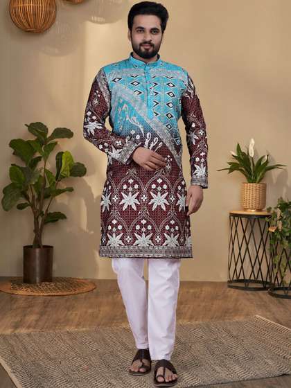 SZN Men Ethnic
                        Motifs Printed Kurta