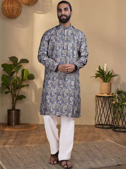 SZN Men Paisley
                        Printed Floral Kurta