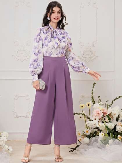 AmorLuxe Printed
                          Basic Jumpsuit