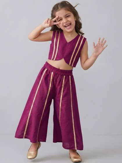 KidsFlower Girls
                    Panelled Top with Palazzos