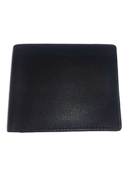 EXOTIQUE Men Textured
                    Leather Two Fold Wallet