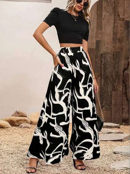 AmorLuxe Printed
                        Basic Jumpsuit