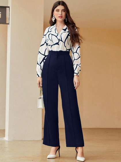 AmorLuxe Printed
                        Basic Jumpsuit