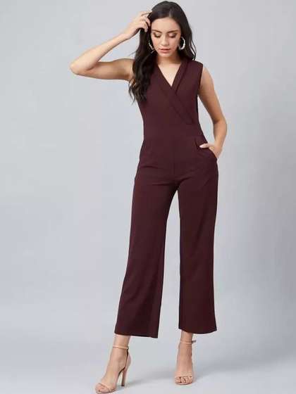 AmorLuxe Basic
                        Jumpsuit with Embroidered